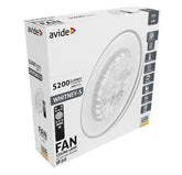 Avide Whitney Φωτιστικό - Ανεμιστήρας 2x24W+15W κινητήρας με IR τηλεχειριστήριο